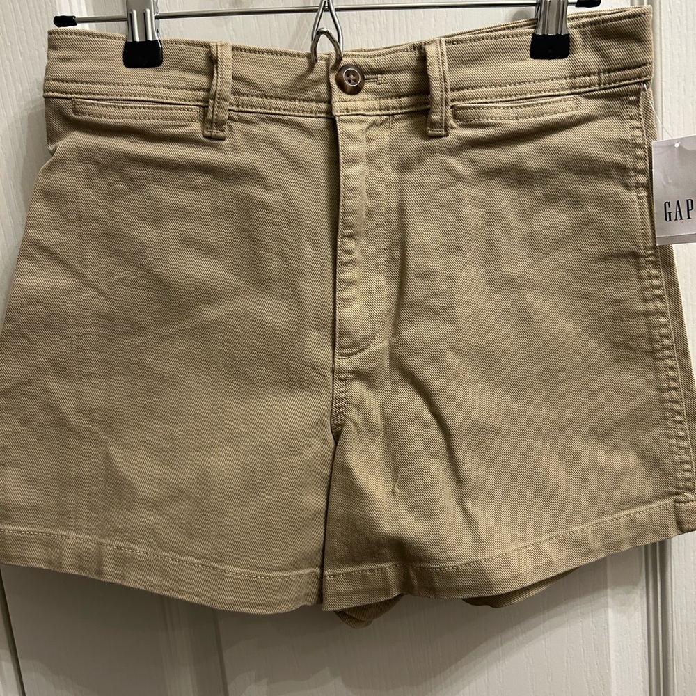 GAP Women's Tan Cotton Bermuda Shorts